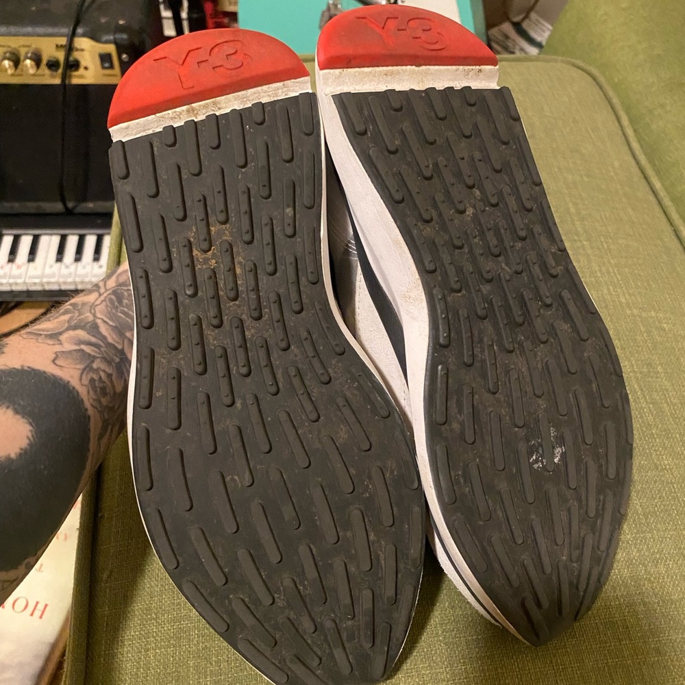 Y-3 yohji Yamamoto adidas shika run white bungee sneakers - Picture 5 of 7